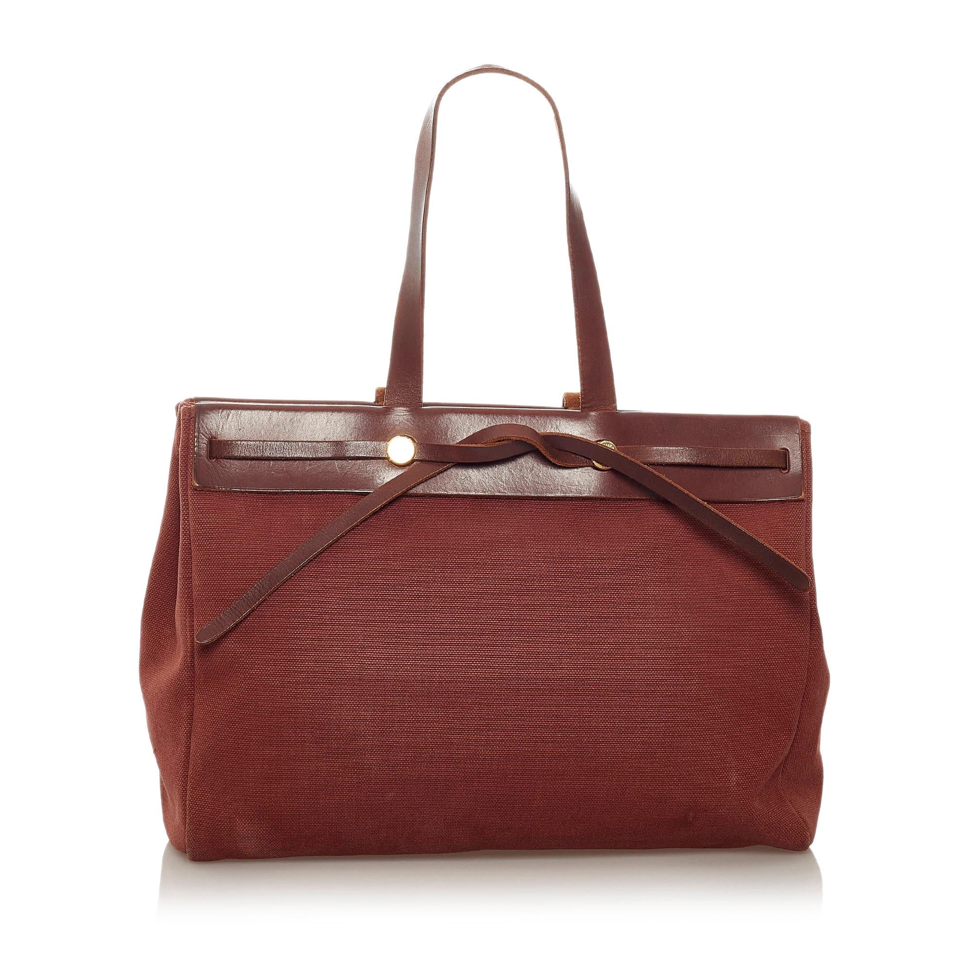 Hermes Herbag Cabas MM (SHG-28377) - fashionupstore1