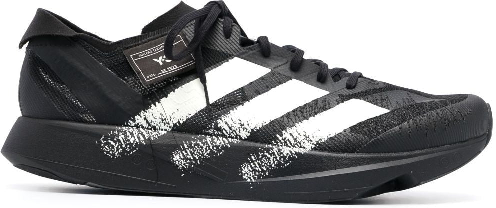 Y-3 STRIPED LACE-UP SNEAKERS - fashionupstore1