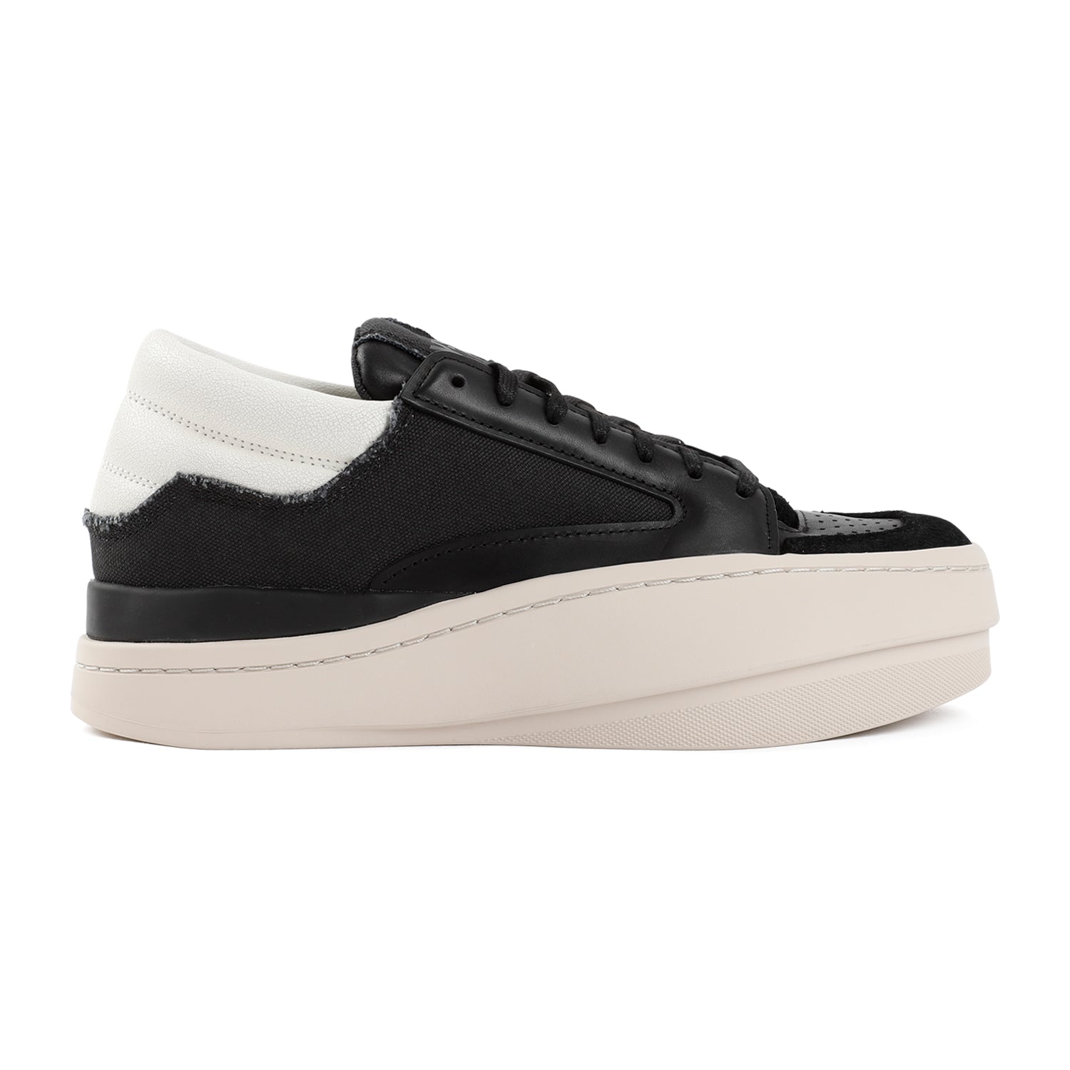 Y-3 LEATHER LUX BBALL LOW SNEAKERS - fashionupstore1