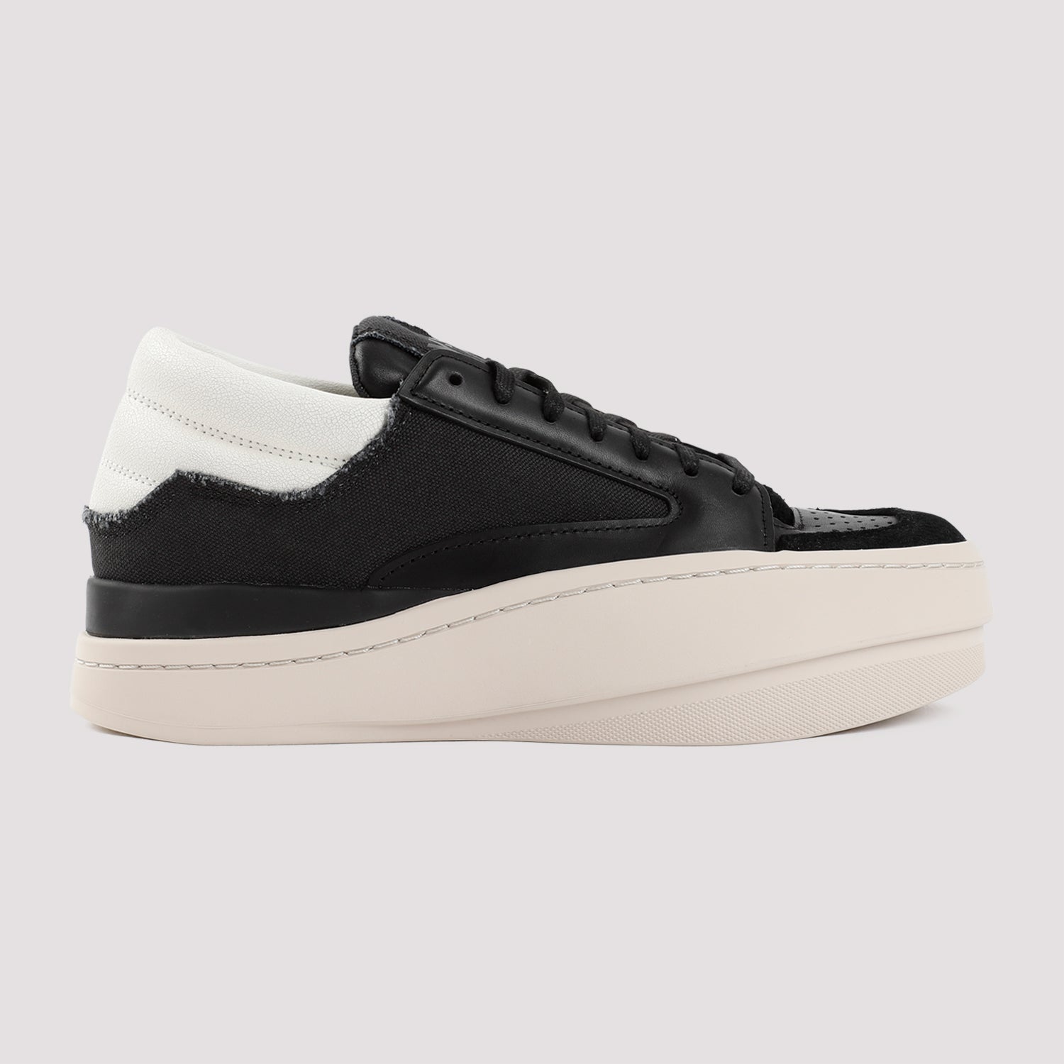 Y-3 LEATHER LUX BBALL LOW SNEAKERS - fashionupstore1