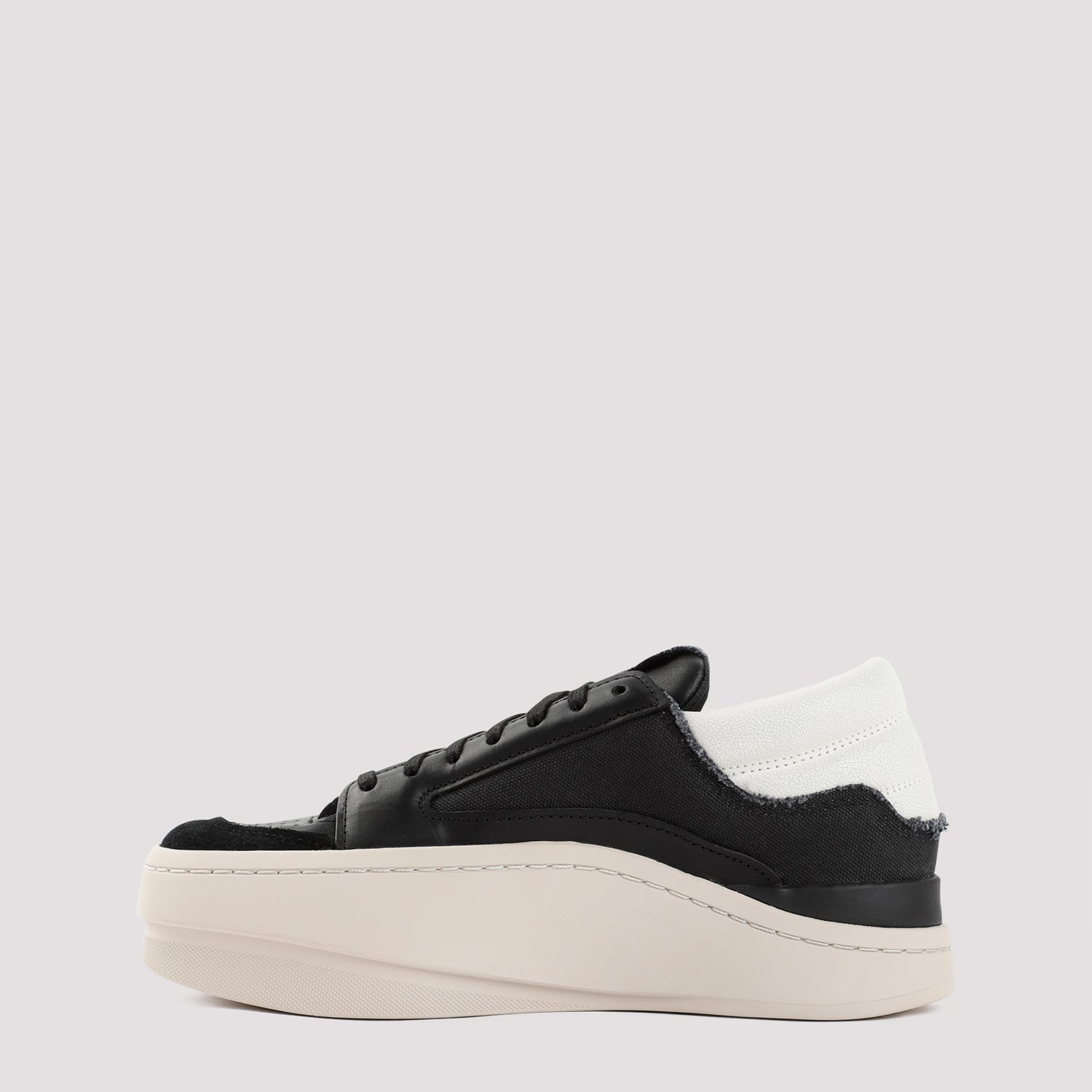 Y-3 LEATHER LUX BBALL LOW SNEAKERS - fashionupstore1