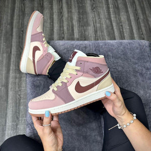 Custom Jordan 1 Mid SE Dark Pony Smoky Mauve DO7440-821 - fashionupstore1