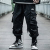 INFINIT Frizz Black Cargo Pants for Mens, Hip hop pants pocket oversize - fashionupstore1