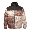 LE1 | Brown Paisley Puffer - fashionupstore1