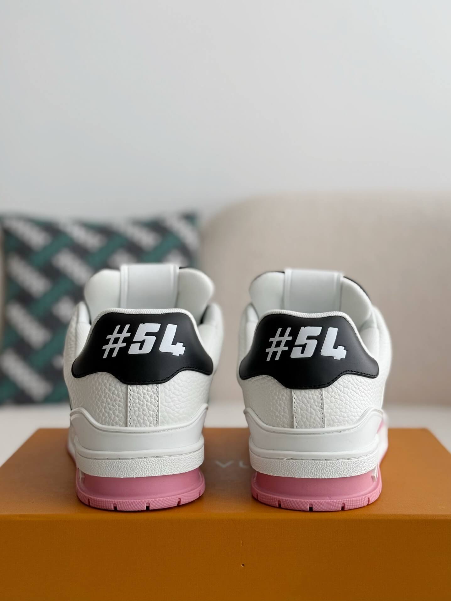 Louis Vuitton LV Trainer #54 Low Pink Sneaker - fashionupstore1