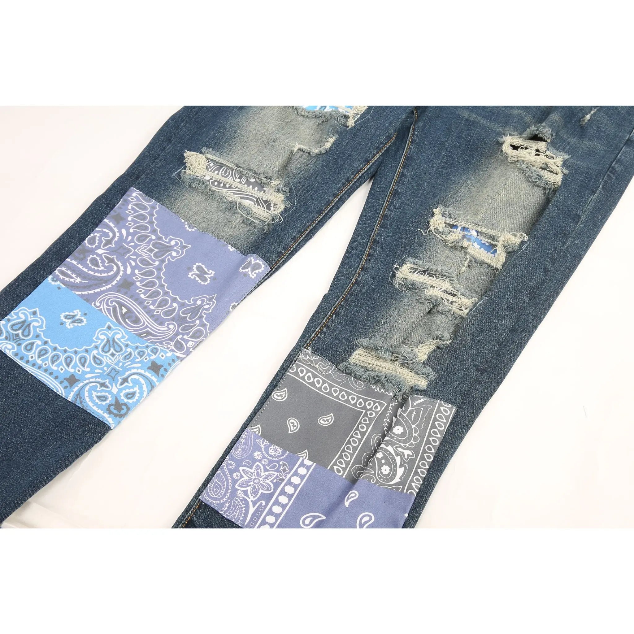 NV6 | Patch-work Indigo - fashionupstore1