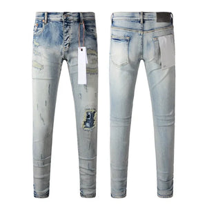 Premium Brand PRPL Roca Jeans Ripped P0010 - fashionupstore1