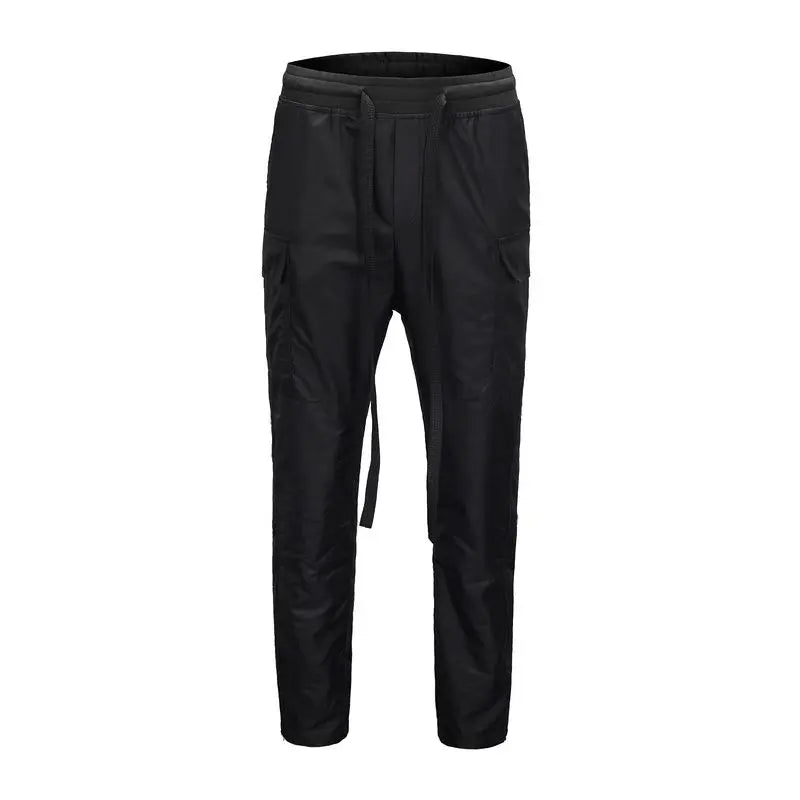 Nylon Snap Cargo - Black - fashionupstore1