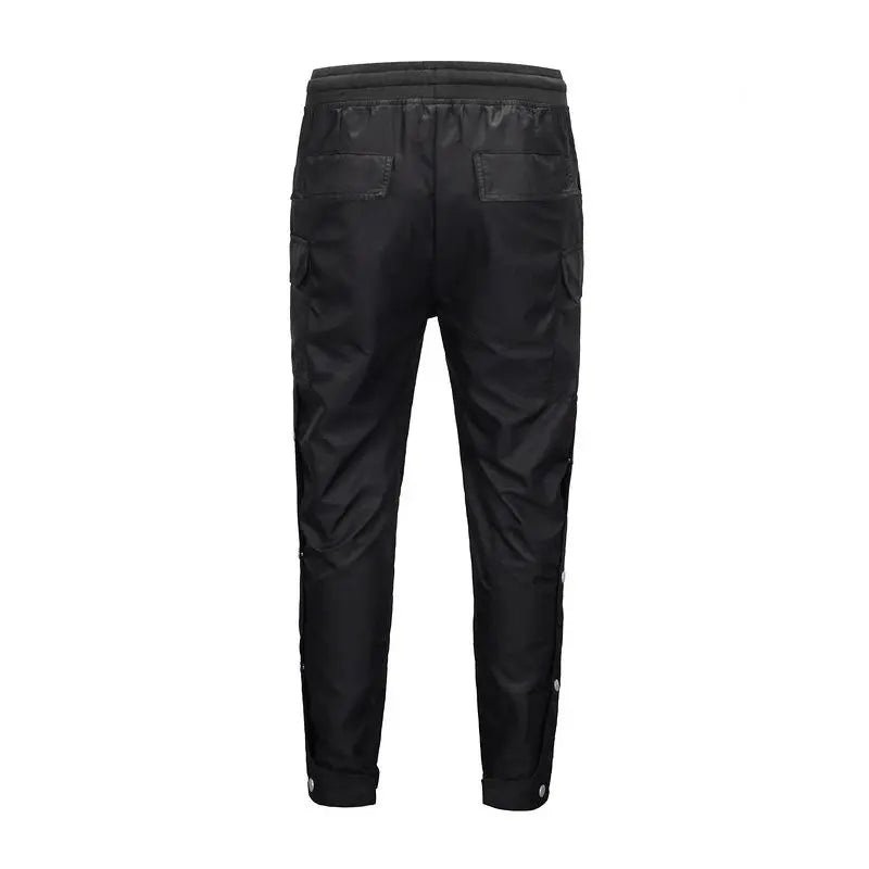 Nylon Snap Cargo - Black - fashionupstore1