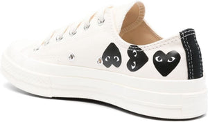 X CONVERSE CHUCK 70 MULTI HEART CANVAS SNEAKERS - fashionupstore1