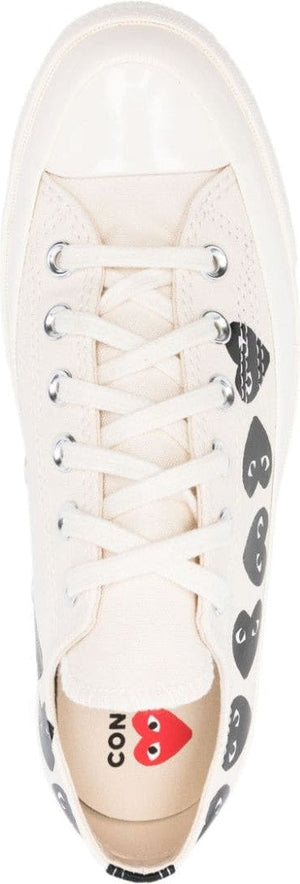 X CONVERSE CHUCK 70 MULTI HEART CANVAS SNEAKERS - fashionupstore1