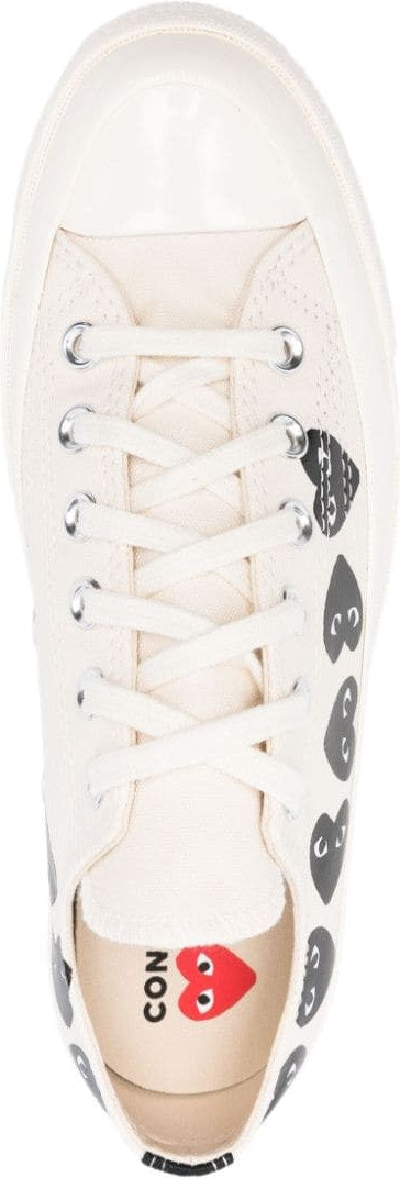 X CONVERSE CHUCK 70 MULTI HEART CANVAS SNEAKERS - fashionupstore1