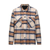 Plaid Mohair Overshirt - Orange - fashionupstore1