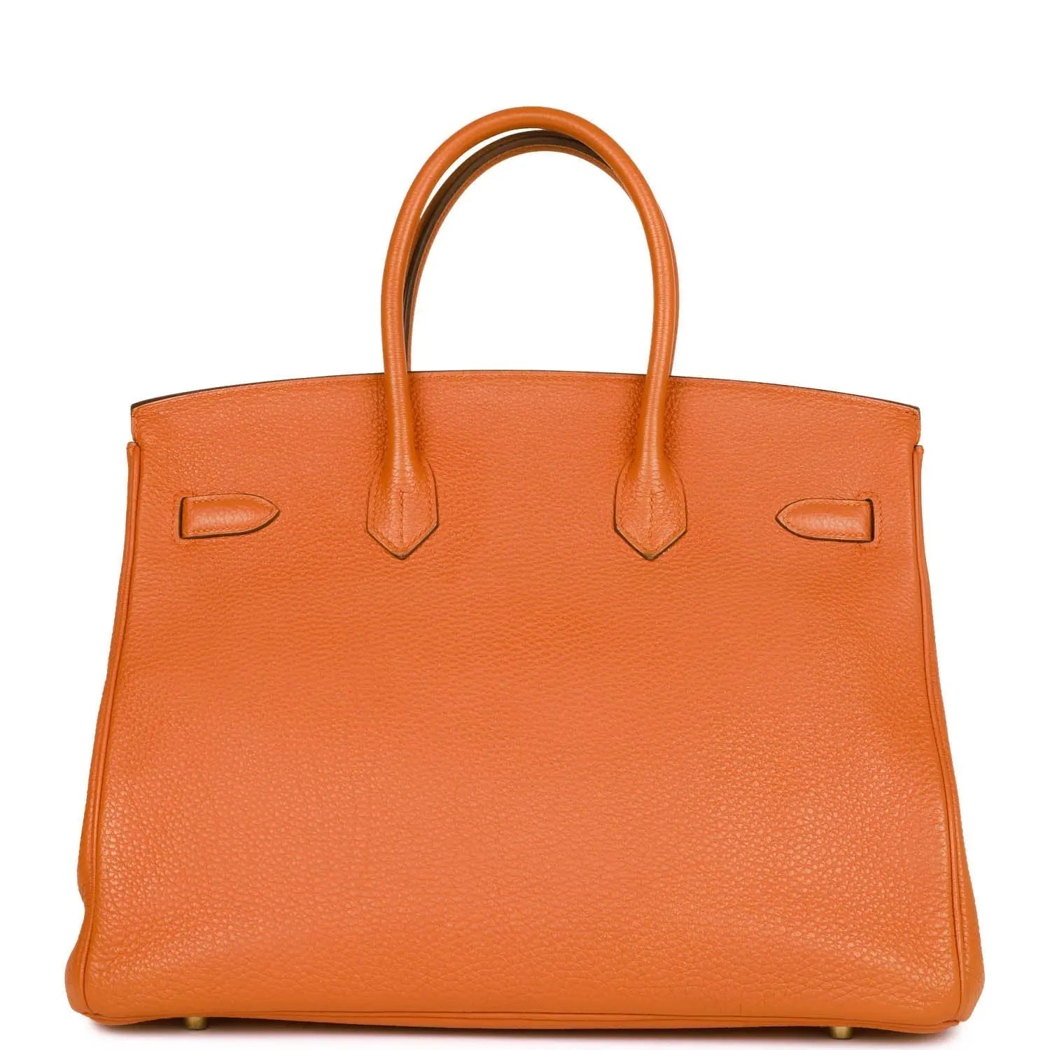 Pre-owned Hermes Birkin 35 Orange H Togo Gold Hardware - fashionupstore1