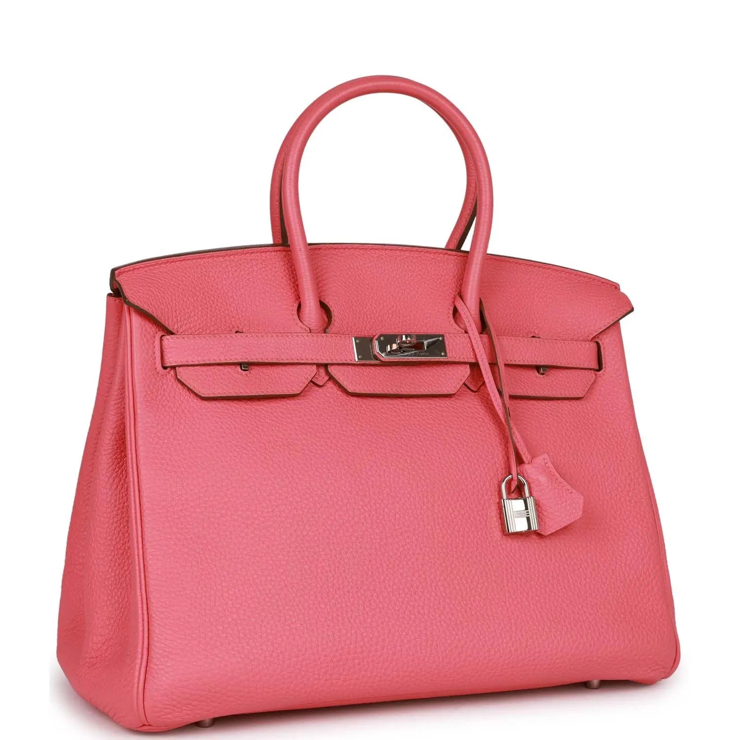 Pre-owned Hermes Birkin 35 Rose Lipstick Togo Palladium Hardware - fashionupstore1