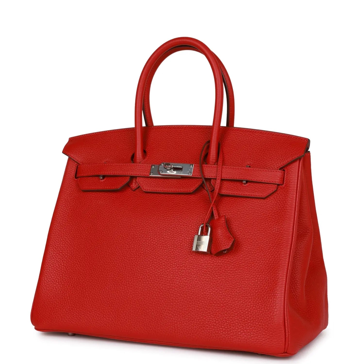 Pre-owned Hermes Birkin 35 Rouge de Coeur Togo Palladium Hardware - fashionupstore1