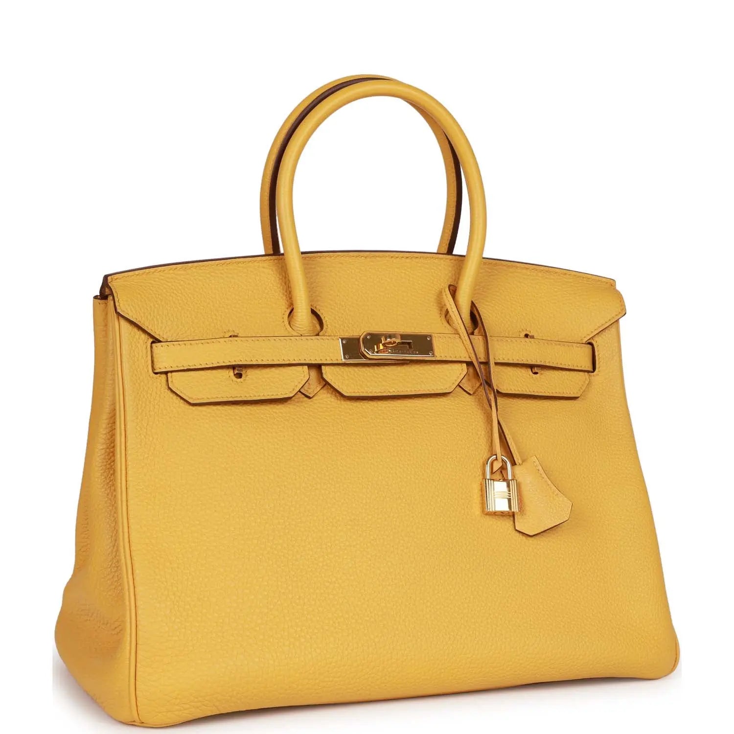 Pre-owned Hermes Birkin 35 Soleil Togo Gold Hardware - fashionupstore1