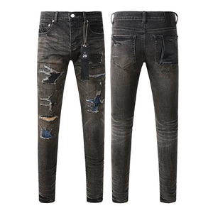 Premium Brand PRPL Roca Jeans Black Tag P0015 - fashionupstore1