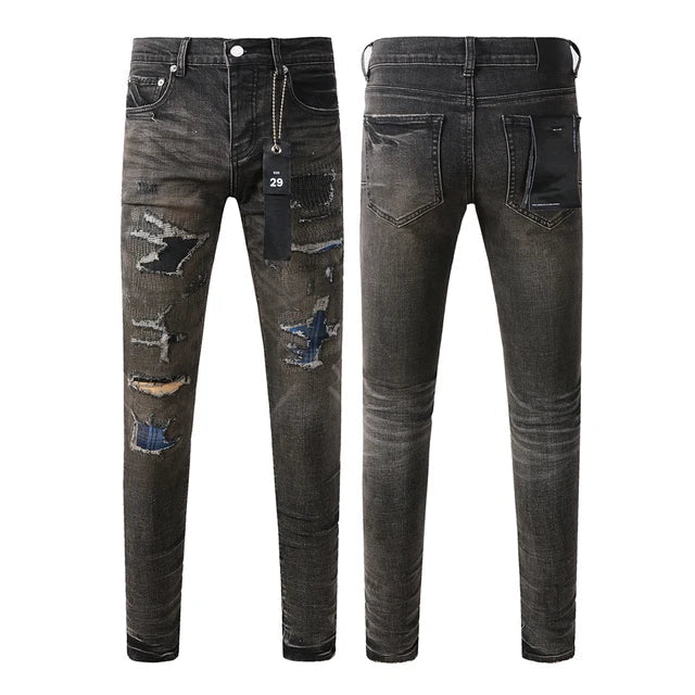 Premium Brand PRPL Roca Jeans Black Tag P0015 - fashionupstore1