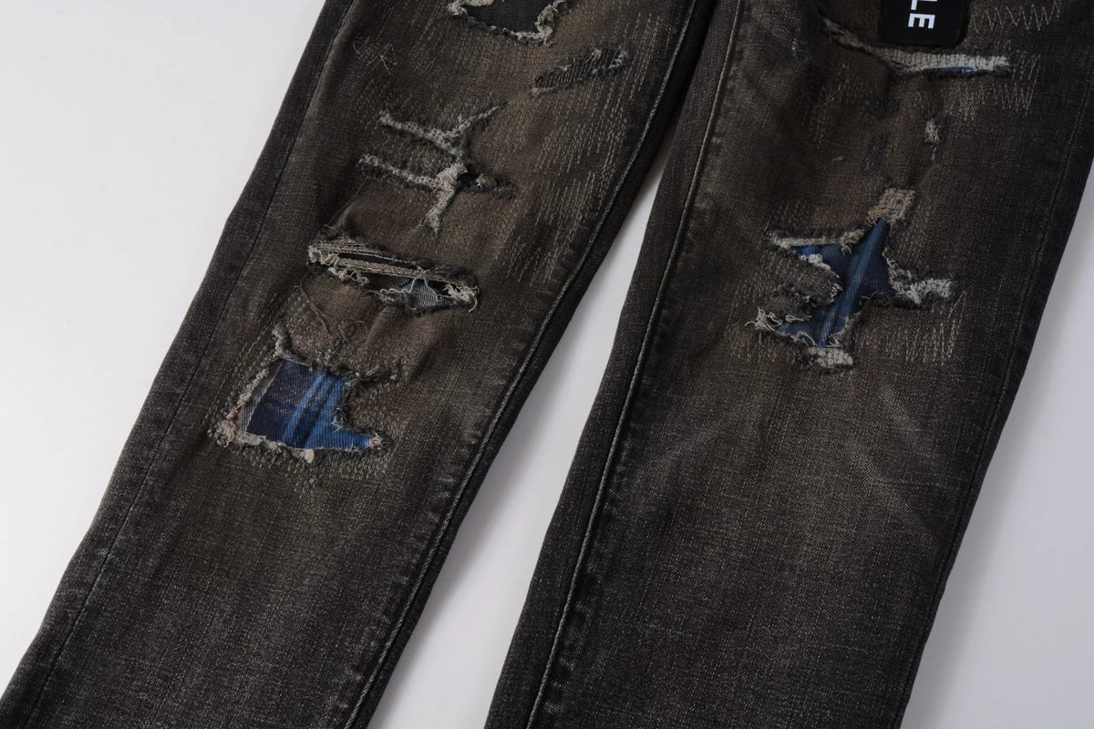 Premium Brand PRPL Roca Jeans Black Tag P0015 - fashionupstore1