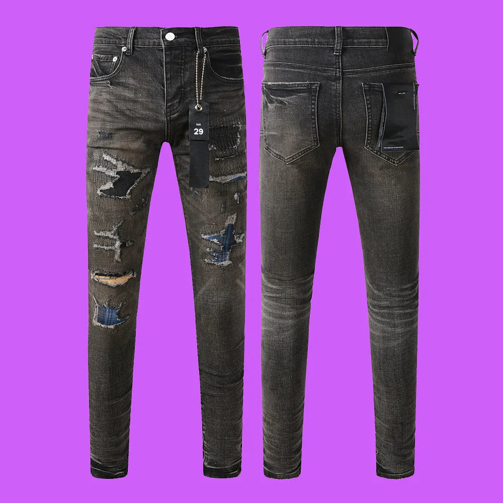 Premium Brand PRPL Roca Jeans Black Tag P0015 - fashionupstore1