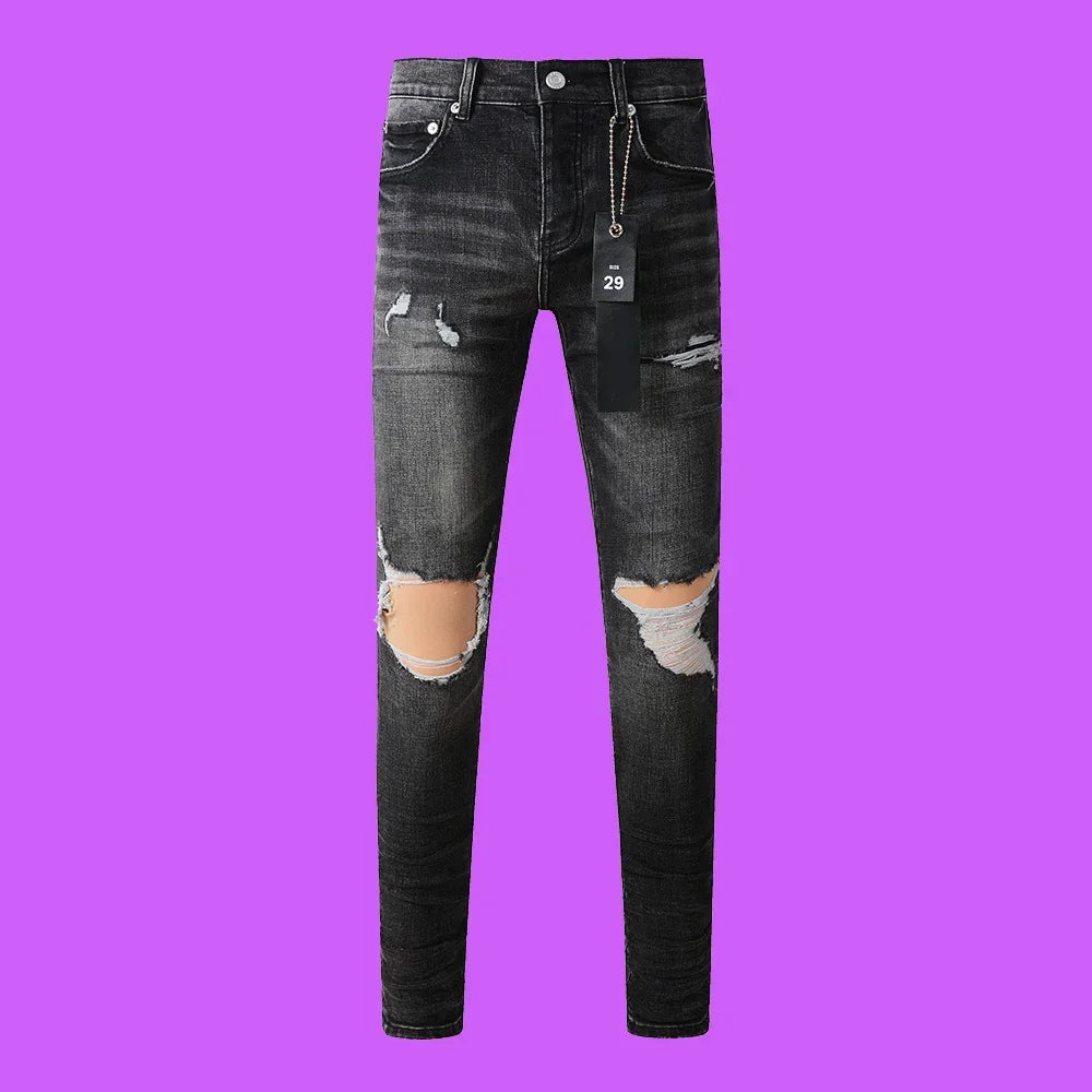 Premium Brand PRPL Roca Jeans Black Tag P003 - fashionupstore1