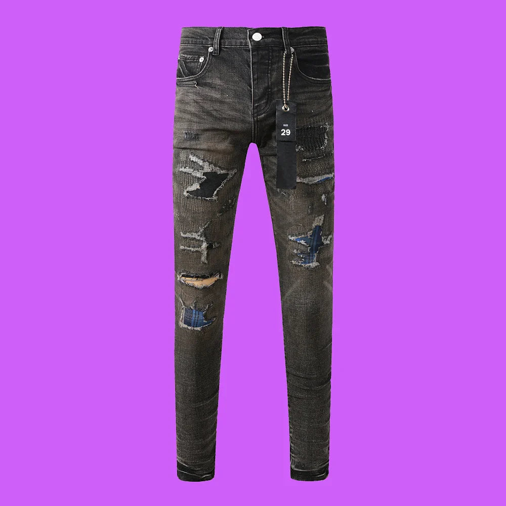Premium Brand PRPL Roca Jeans Black Tag P0015 - fashionupstore1
