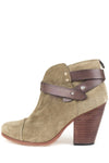 Rag & Bone Olive Suede 'Harrow' Booties 36.5 - fashionupstore1