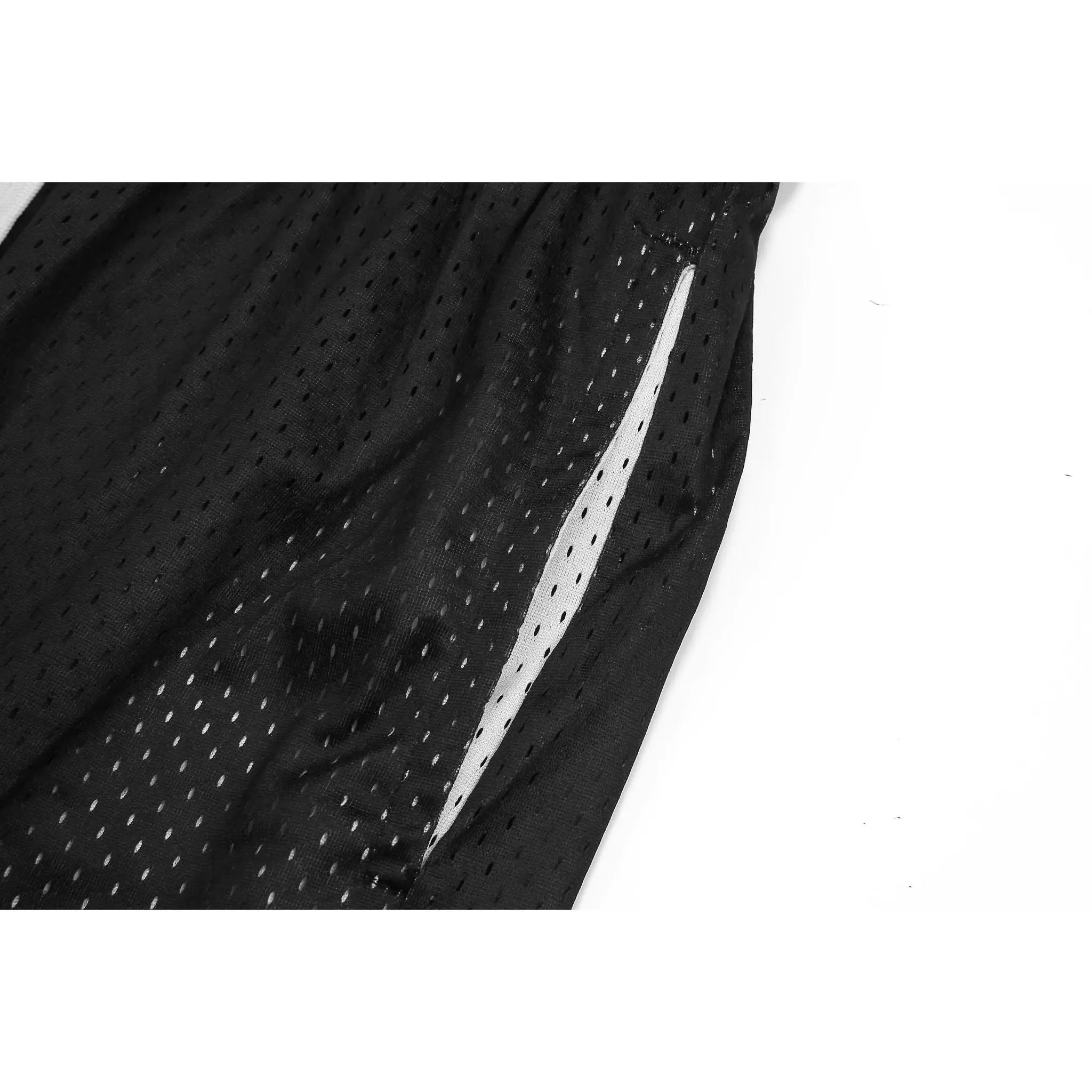 Retro Fit - Double Layer Mesh Shorts Black - fashionupstore1