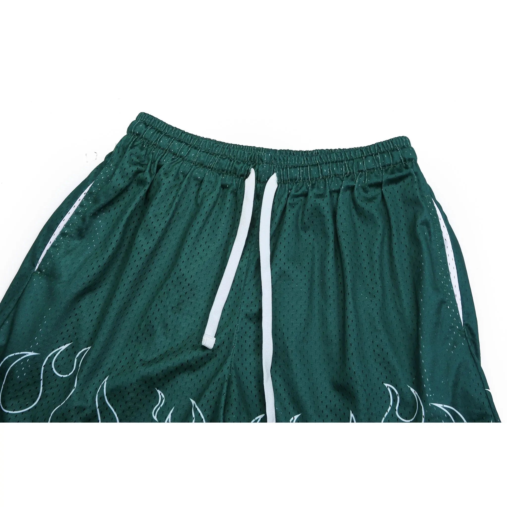 Retro Fit - Double Layer Mesh Shorts Green - fashionupstore1