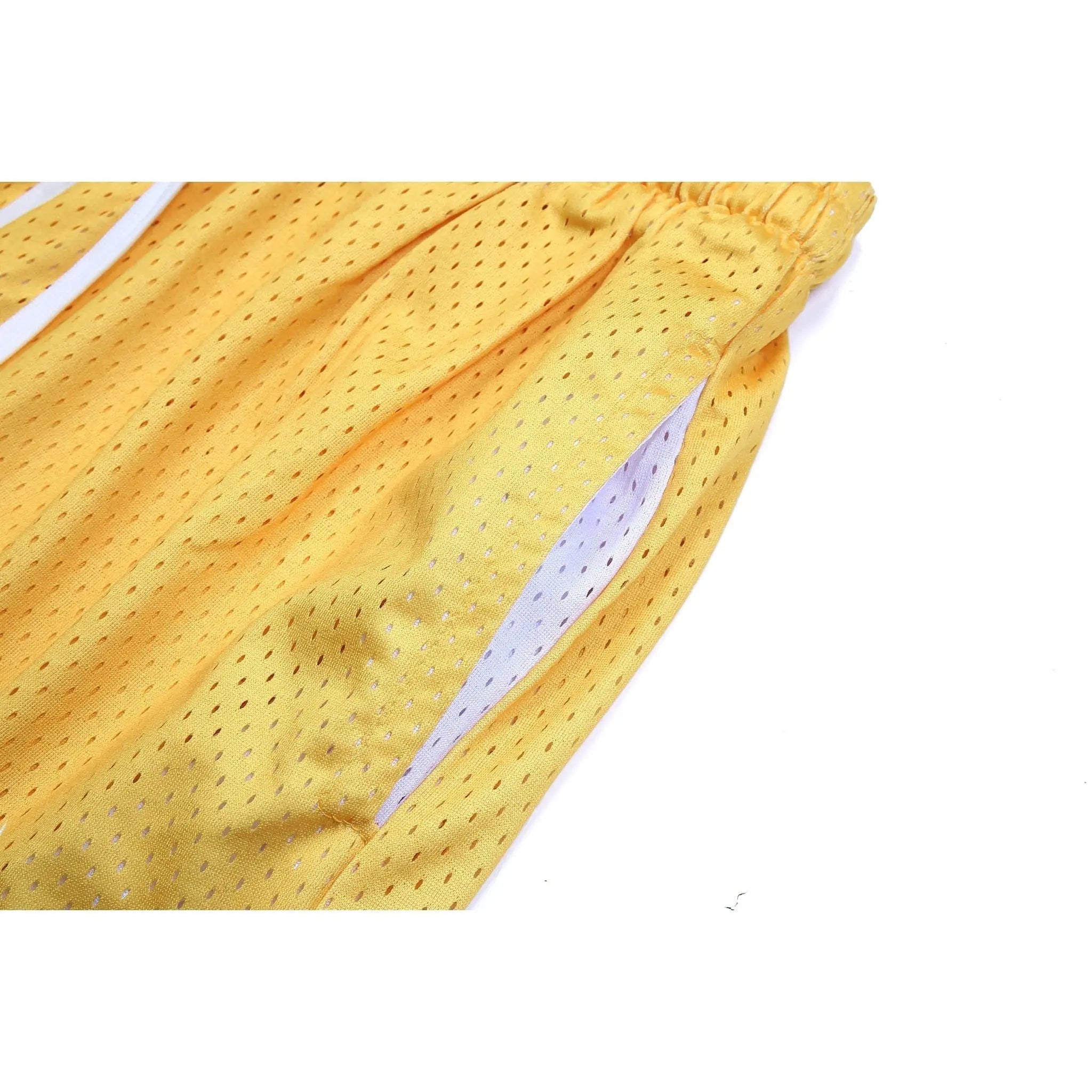 Retro Fit - Double Layer Mesh Shorts Yellow - fashionupstore1