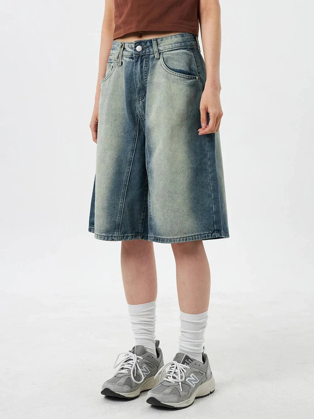 Y2k Women's Distressed Washed Jorts - fashionupstore1