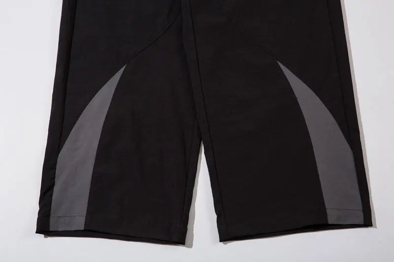 Y2K Black Patchwork Pants - fashionupstore1