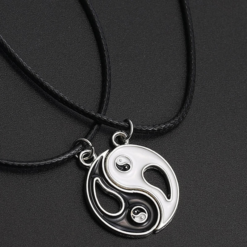 Yin-Yang Puzzle Pendant Necklace - fashionupstore1