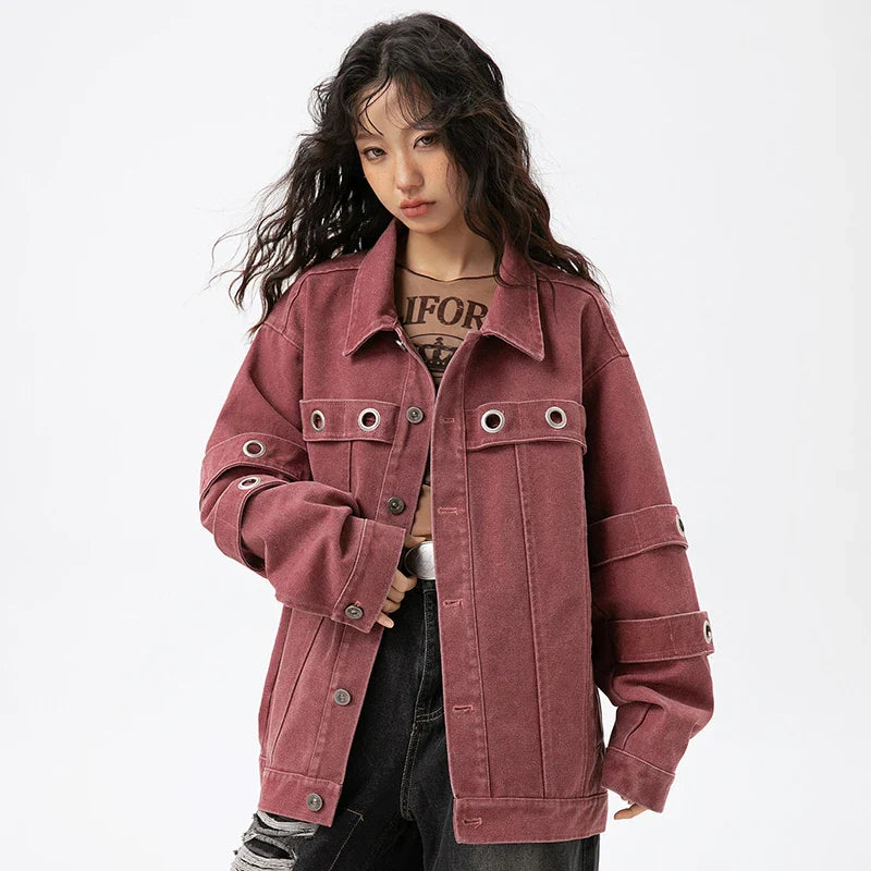 Y2K Vintage Street Punk Women's Jacket - fashionupstore1