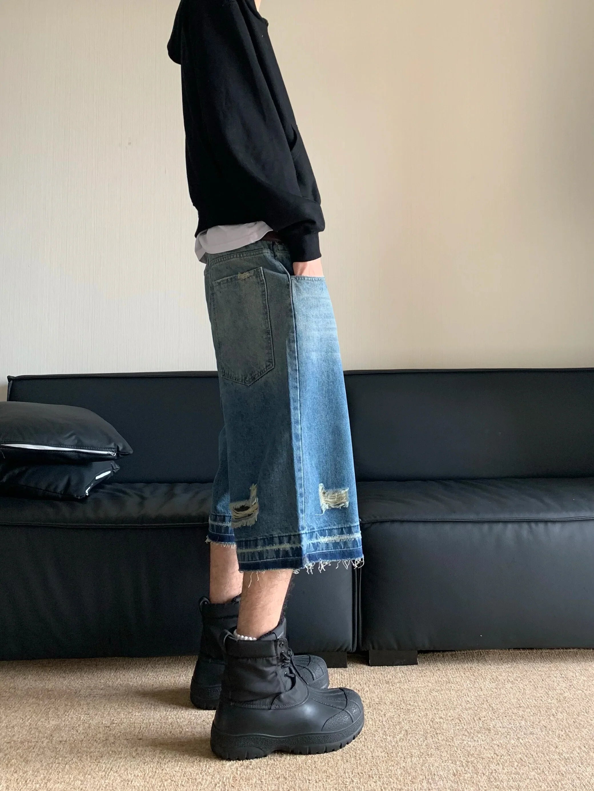 Y2k Ripped Washed Jorts - fashionupstore1