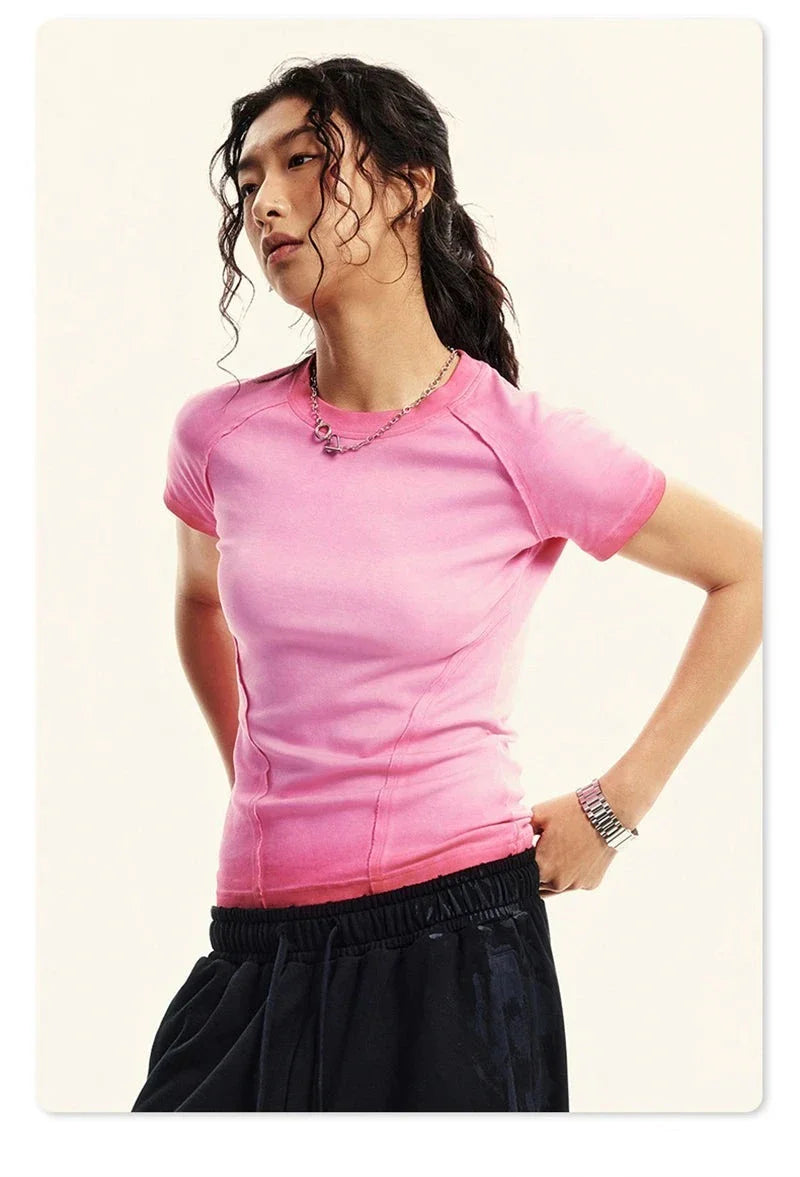 Women's Retro Elastic T-Shirt - fashionupstore1