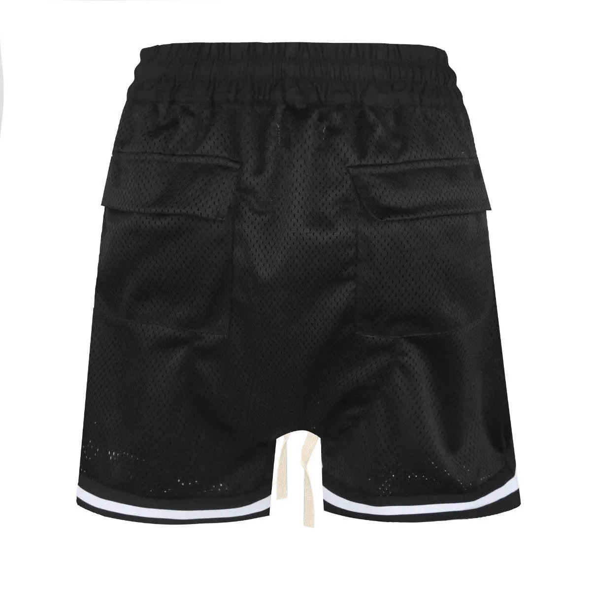 Sports Mesh Shorts - Black - fashionupstore1