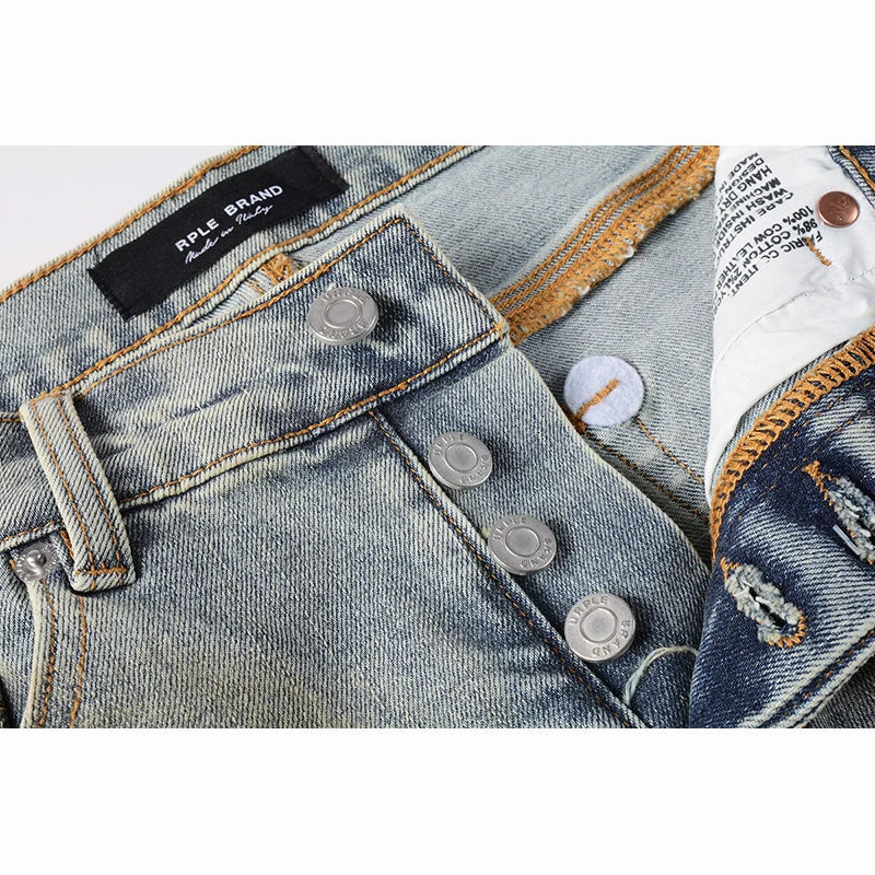 Premium Brand PRPL Roca Jeans P06 - fashionupstore1