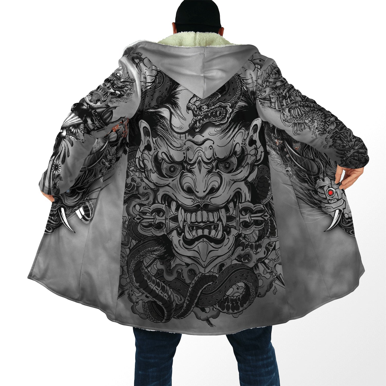 Tengu Demon Japanese demon Cloak Hoodie - fashionupstore1