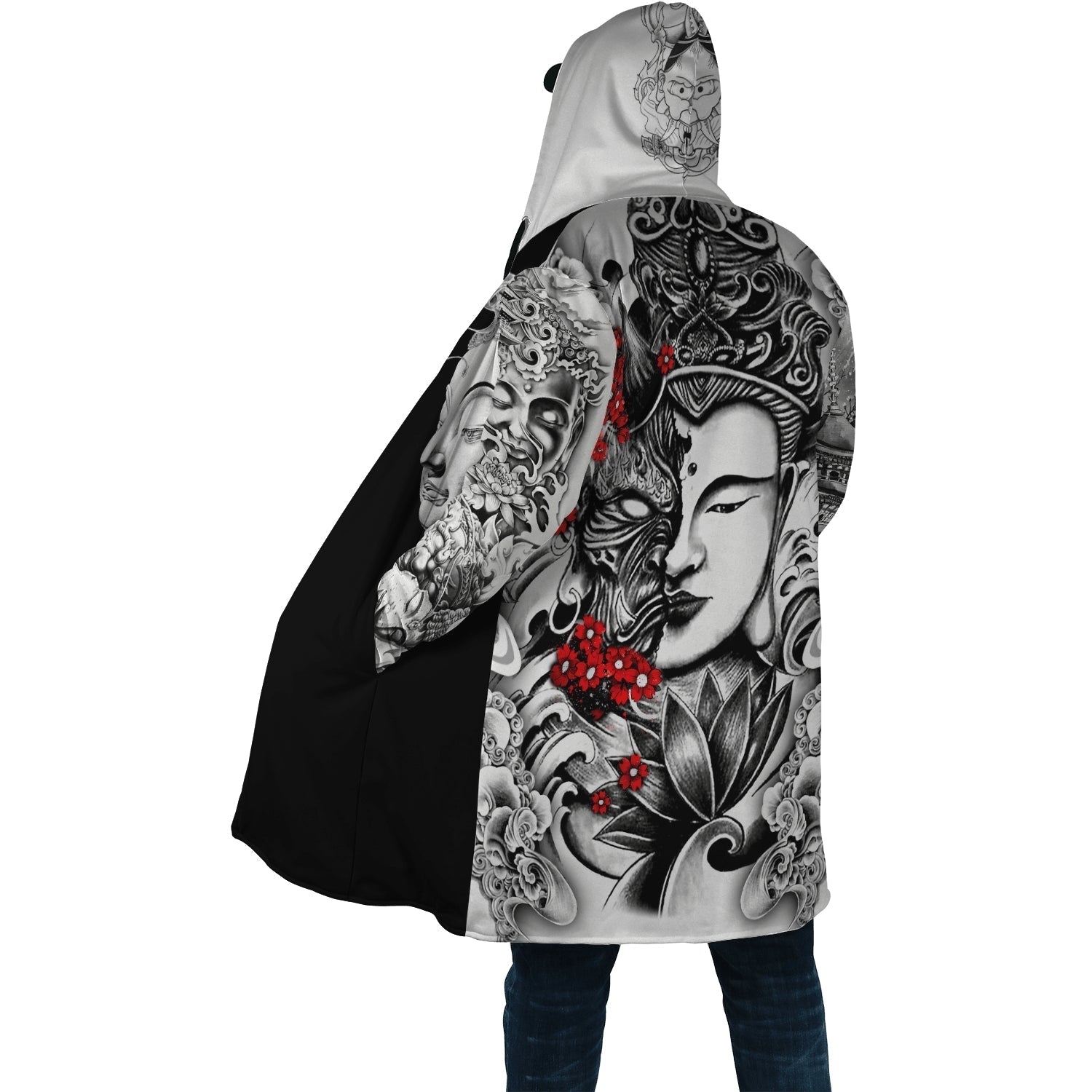 Tengu Demon Japanese demon Cloak Hoodie - fashionupstore1