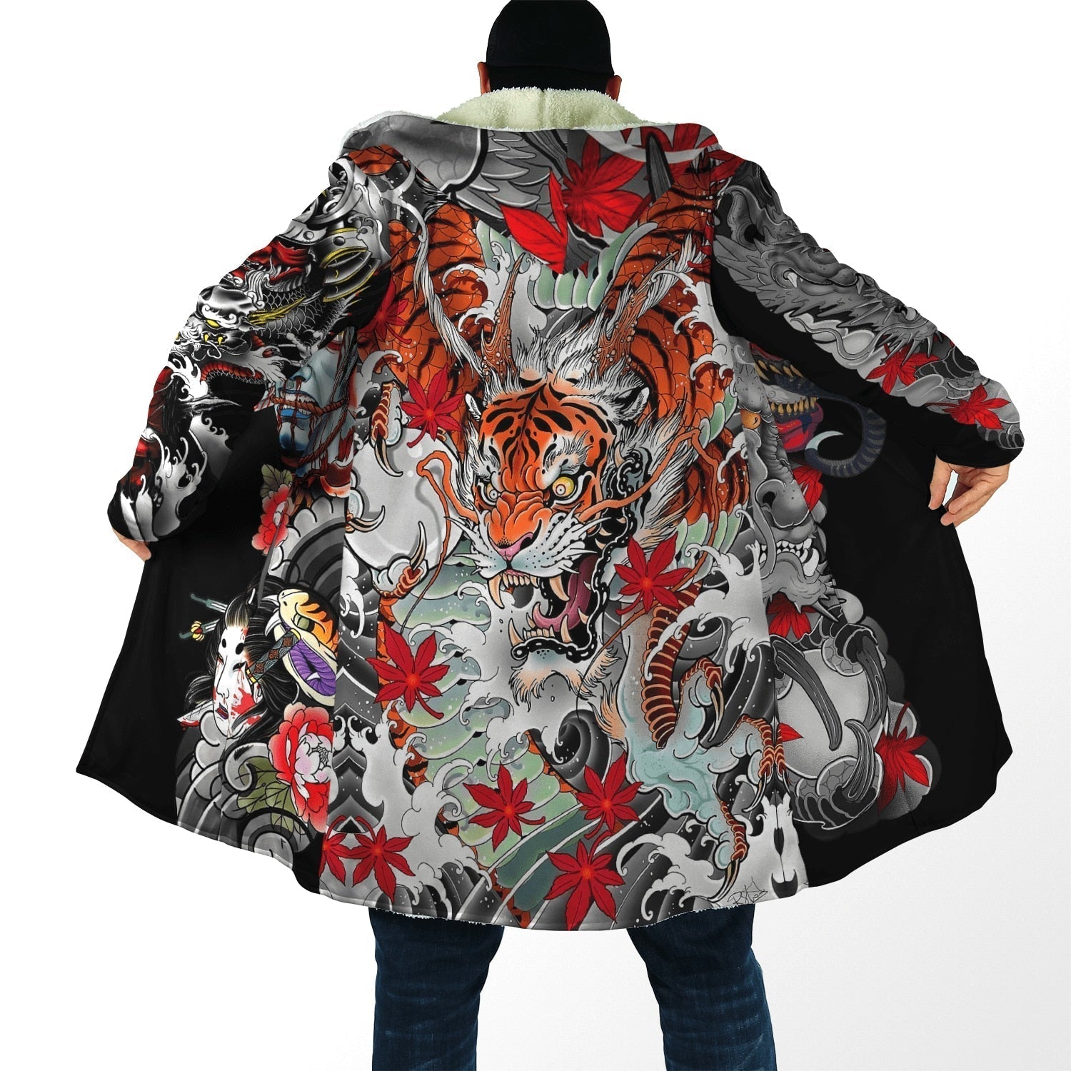 Tengu Demon Japanese demon Cloak Hoodie - fashionupstore1