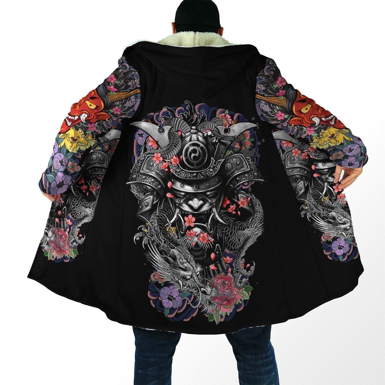 Tengu Demon Japanese demon Cloak Hoodie - fashionupstore1