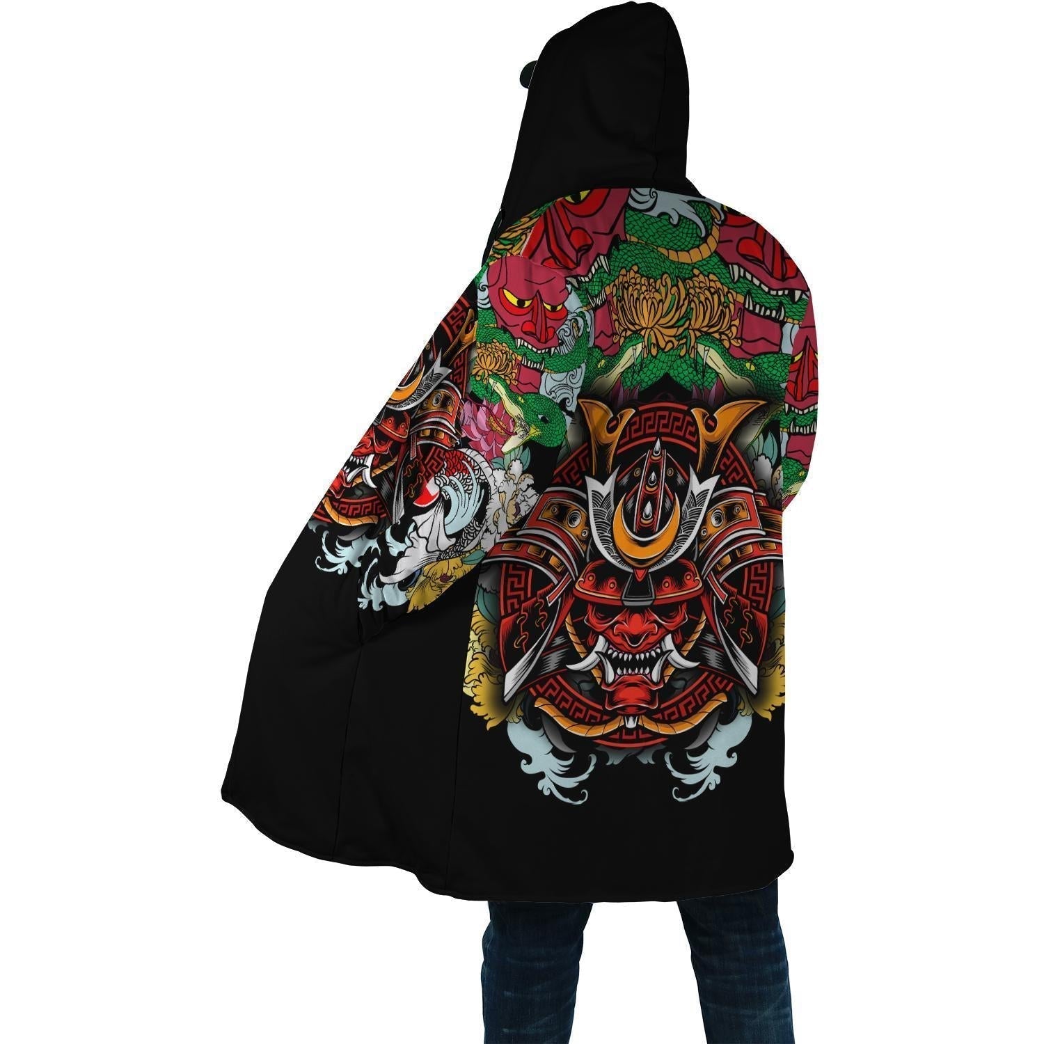 Tengu Demon Japanese demon Cloak Hoodie - fashionupstore1