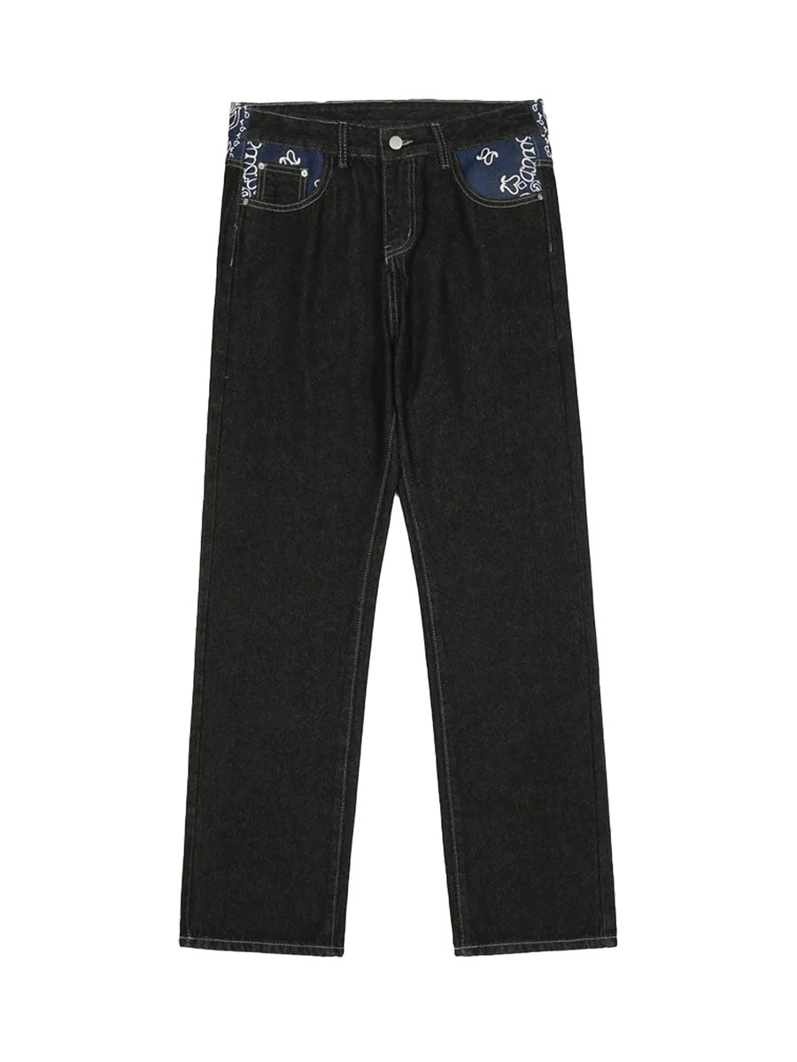 1984 Petal Letter Baggy Jeans - fashionupstore1