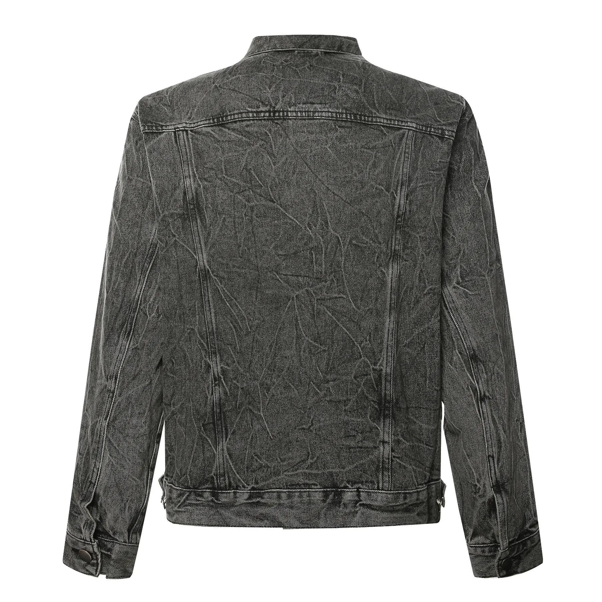 VX1 | Washed Black Denim Jacket - fashionupstore1