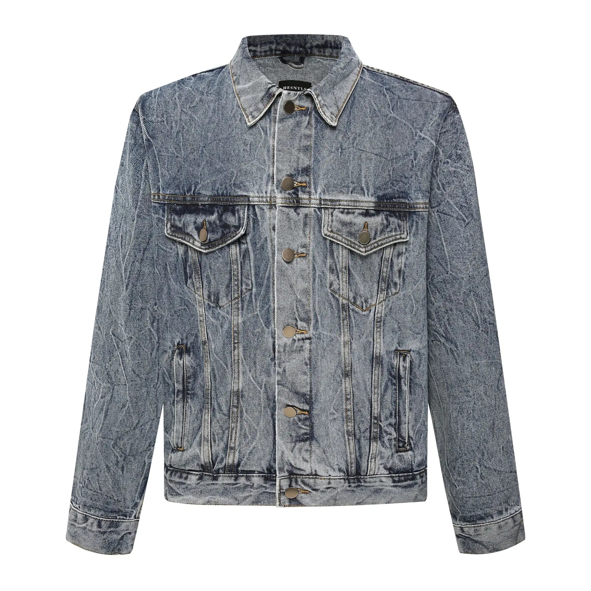 VX1 | Washed Blue Denim Jacket - fashionupstore1