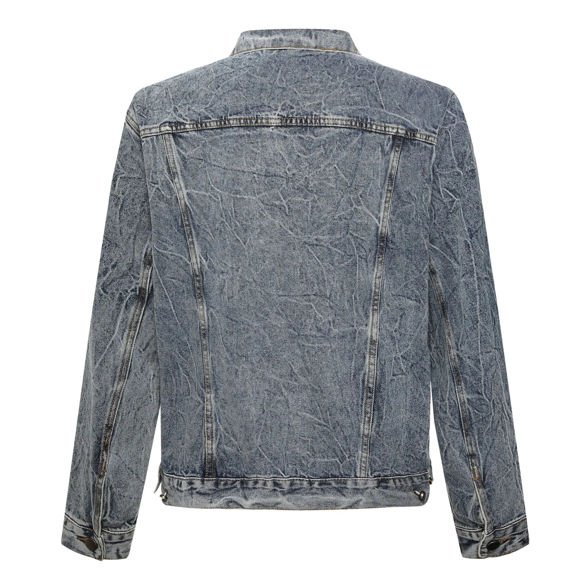 VX1 | Washed Blue Denim Jacket - fashionupstore1