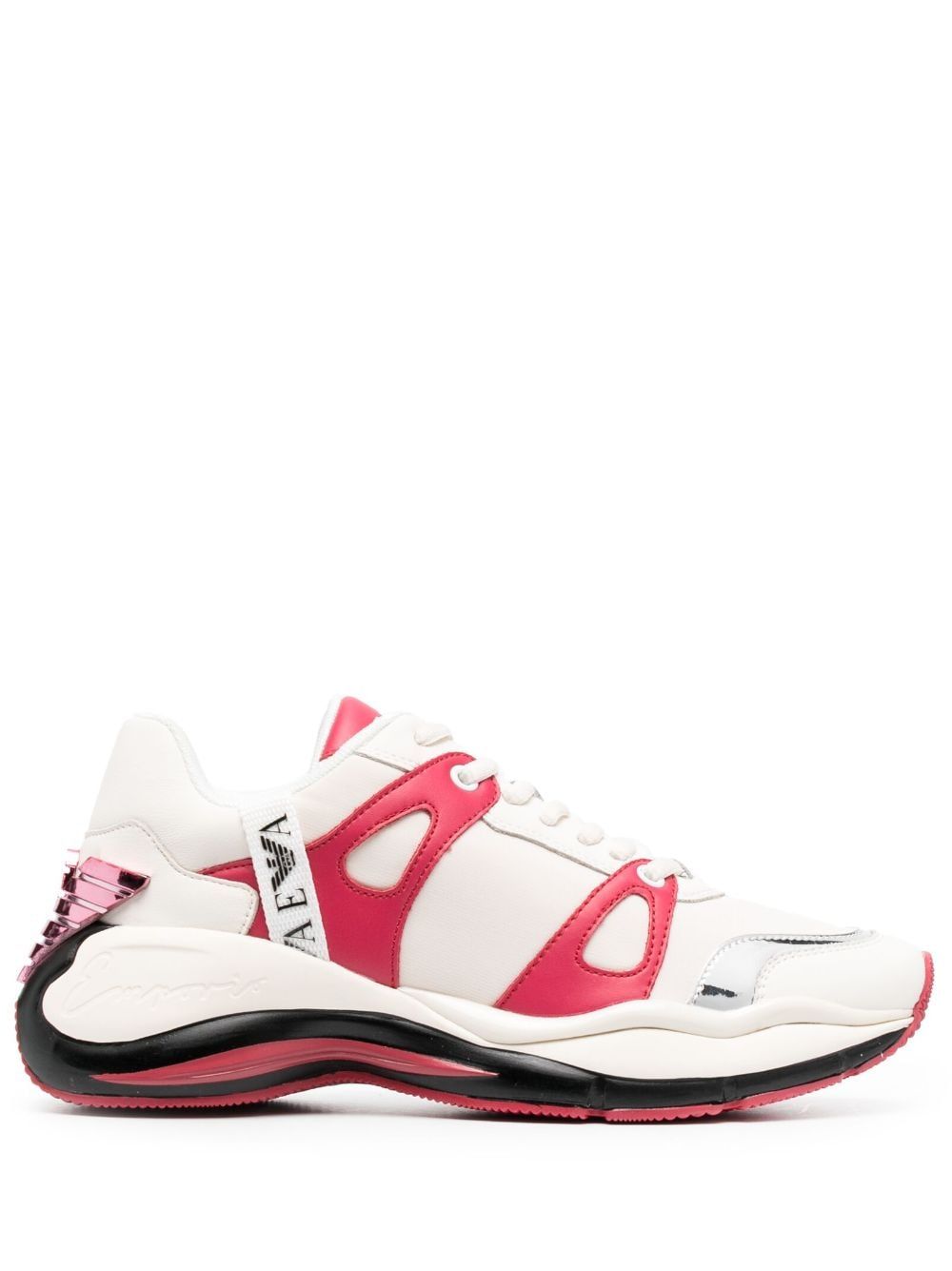 EMPORIO ARMANI PANELLED LOW-TOP SNEAKERS - fashionupstore1