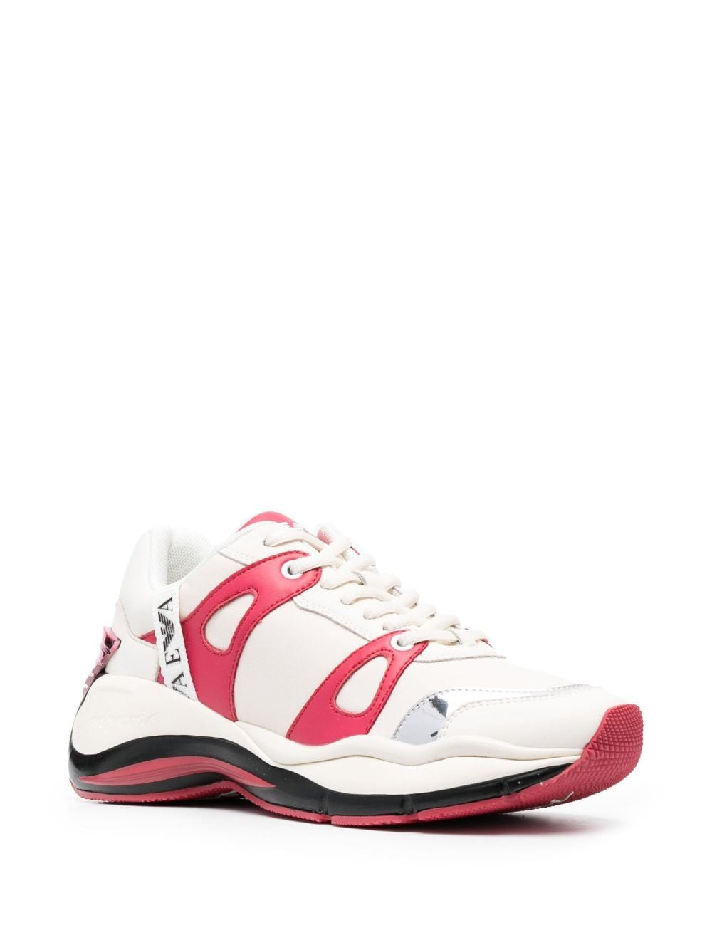 EMPORIO ARMANI PANELLED LOW-TOP SNEAKERS - fashionupstore1